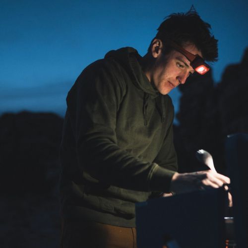 Black Diamond Cosmo 350-R acetatinis galvos žibintuvėlis