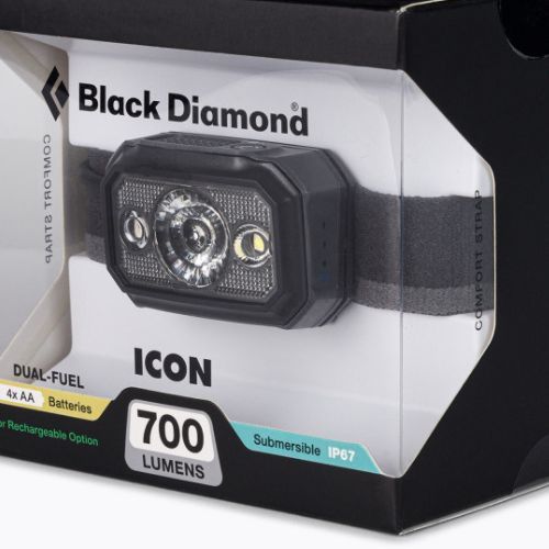 Black Diamond Icon 700 grafitinis galvos žibintuvėlis