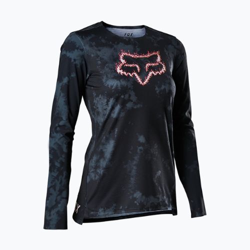 Moteriški dviratininkų marškinėliai Fox Racing Flexair Ersey TS57 LS black 29586