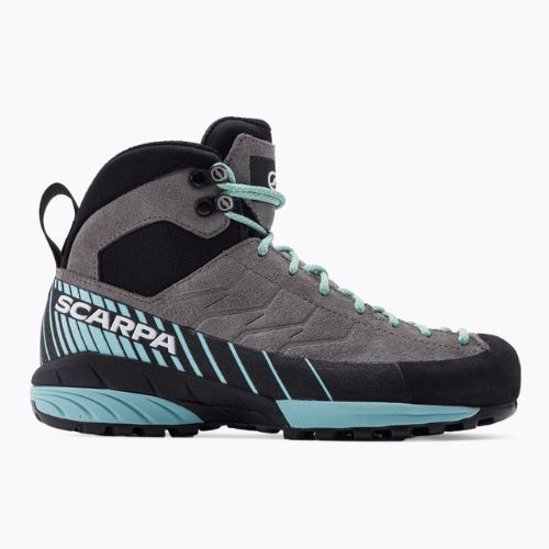 Moteriški priėjimo prie trasų batai SCARPA Mescalito Mid GTX midgray/aqua