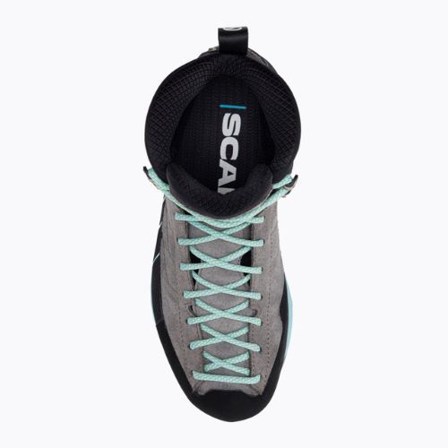 Moteriški priėjimo prie trasų batai SCARPA Mescalito Mid GTX midgray/aqua