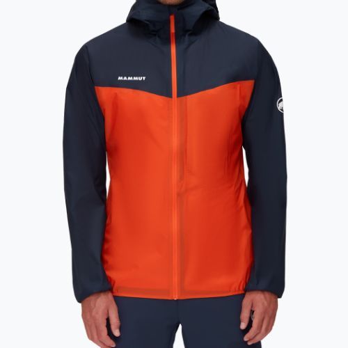 Mammut Kento Light HS vyriška hardshell striukė oranžinė ir tamsiai mėlyna
