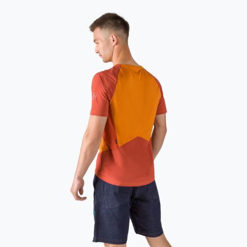 Vyriški La Sportiva Compass trekingo marškinėliai oranžiniai P50205313