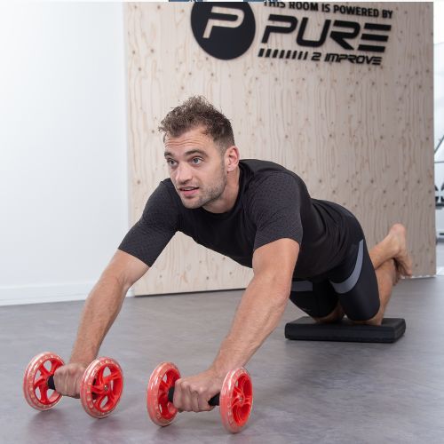 Pure2Improve Core Training Wheels raudonos spalvos P2I200900