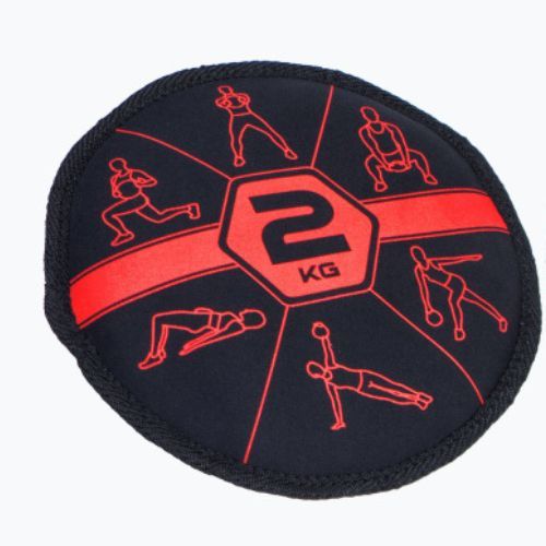 Pure2Improve Sandbell 2 kg maišelis juodos ir raudonos spalvos P2I201210