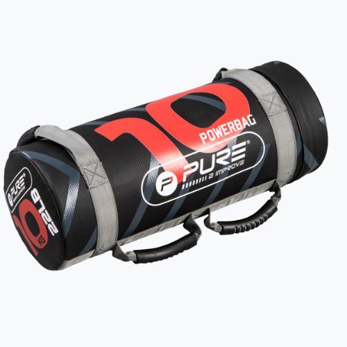 Pure2Improve 10 kg Power Bag raudonos/juodos spalvos P2I201720 treniruočių krepšys