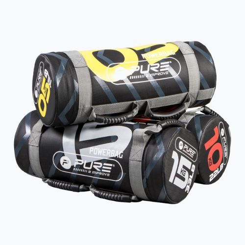 Pure2Improve 15 kg Power Bag pilkos/juodos spalvos P2I201730 treniruočių krepšys