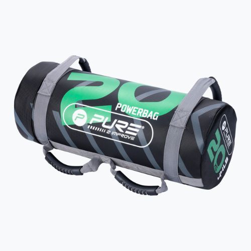 Pure2Improve 20 kg Power Bag juodai žalias P2I202250 treniruočių krepšys