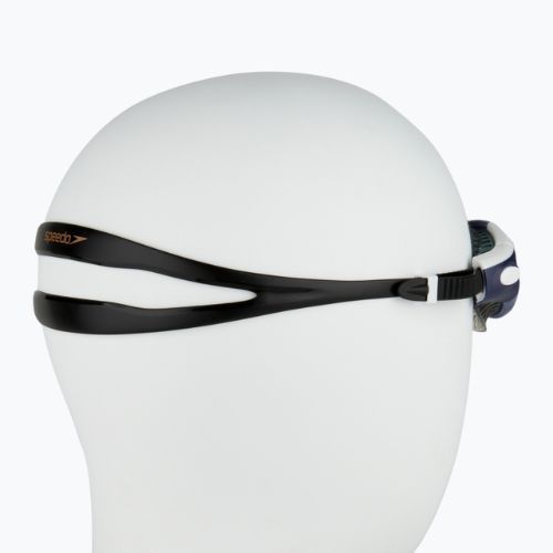 Speedo Futura Biofuse Flexiseal Moteriški plaukimo akiniai juoda/tikra tamsiai mėlyna/balta/dūminė 8-11314F985