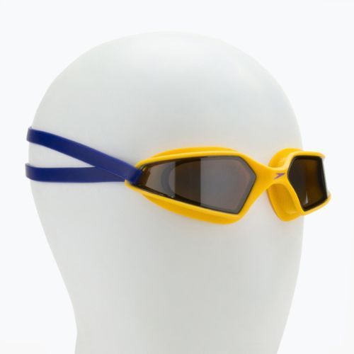 Speedo Hydropulse Junior ultragarsiniai/mango/dūmų spalvos vaikiški plaukimo akiniai 68-12270D659