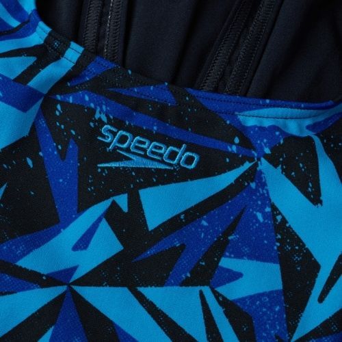 Speedo Hyperboom Placement Muscleback moteriškas vientisas maudymosi kostiumėlis juodas 68-08694G719