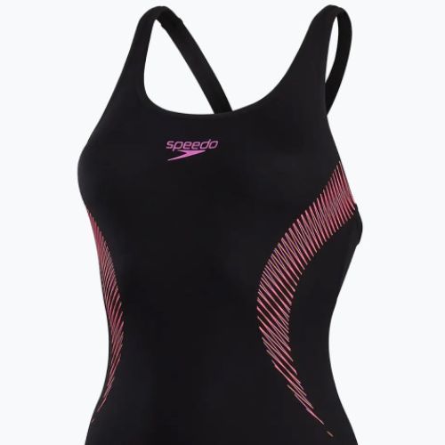 Speedo Placement Muscleback moteriškas vientisas maudymosi kostiumėlis juodas 68-08694G704