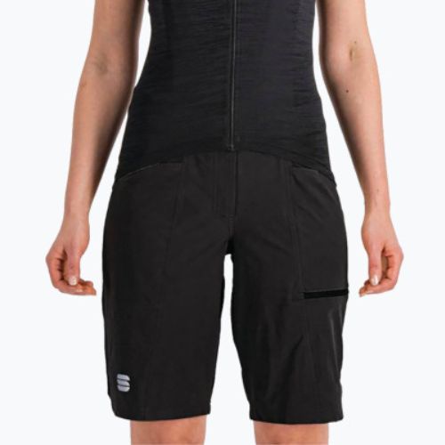 Moteriški Sportful Giara Overshort dviračių šortai juodi 1122033.002
