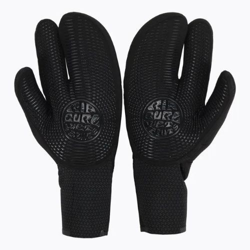 Rip Curl Flashbomb 3 Finger 90 5/3mm vyriškos neopreninės pirštinės juodos WGLYEF