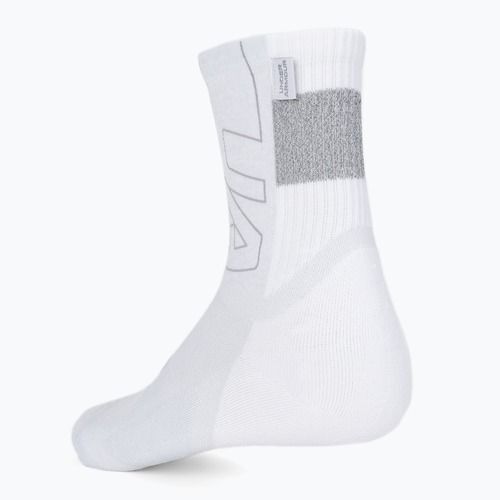 Under Armour ArmourDry Run Crew treniruočių kojinės baltos spalvos UAR-1361156100