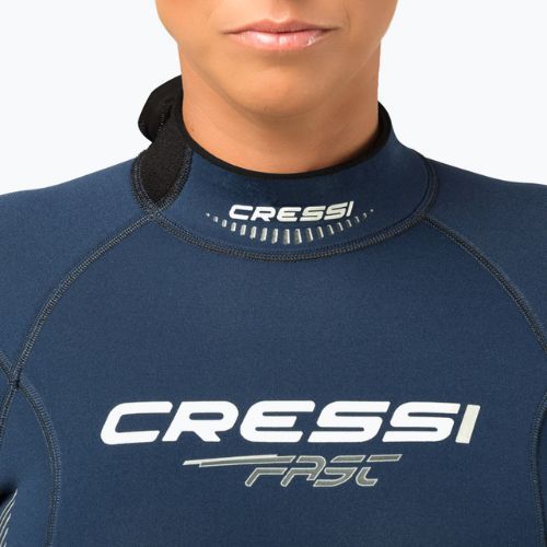 Cressi Fast Monopiece moteriškas nardymo kostiumas 3 mm, tamsiai mėlynas LR109301