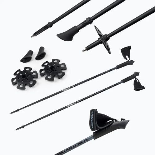 Viking Lite Pro 08 šiaurietiškojo ėjimo lazdos juodos/pilkos spalvos 650/21/4563/08/105