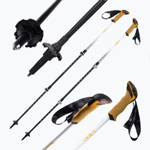 LEKI Cressida trekingo lazdos baltos spalvos 65221191