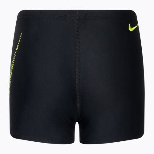 Nike Jdi Swoosh Aquashort vaikiškos maudymosi kelnaitės juodos spalvos NESSC854-001