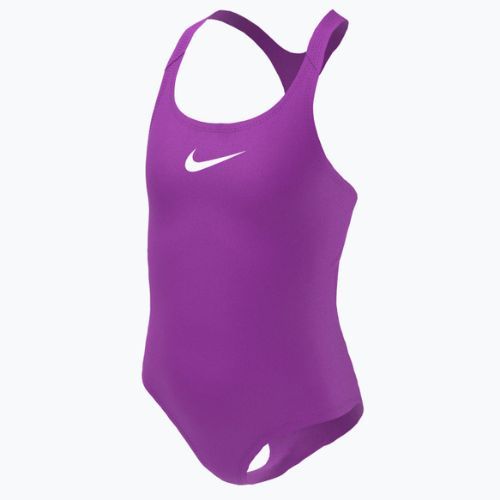 Nike Essential Racerback vientisas vaikiškas maudymosi kostiumėlis violetinės spalvos NESSB711-511