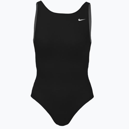 Nike Hydralock Sculpt U-Back moteriškas vientisas maudymosi kostiumėlis juodas NESSC200-001