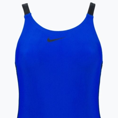 Moteriškas vientisas maudymosi kostiumėlis Nike Logo Tape Fastback blue NESSB130-416