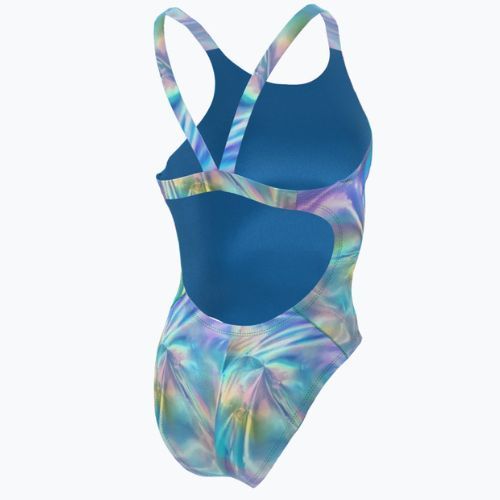 Moteriškas vientisas maudymosi kostiumėlis Nike Multiple Print Fastback color NESSC010-969