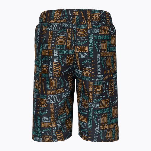 Nike Logo Mashup 8" Volley vaikų maudymosi šortai juodi NESSC791-001