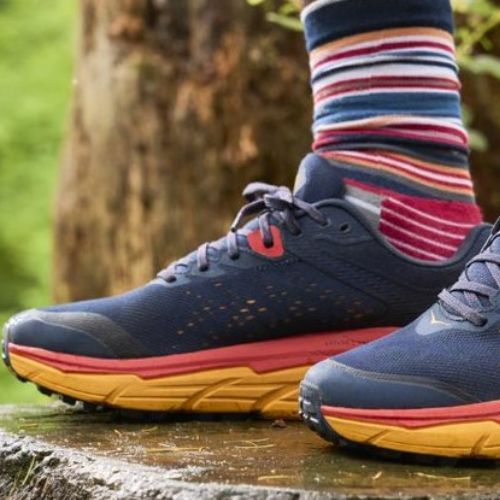 HOKA vyriški bėgimo bateliai Challenger ATR 6 navy blue-orange 1106510-OSRY