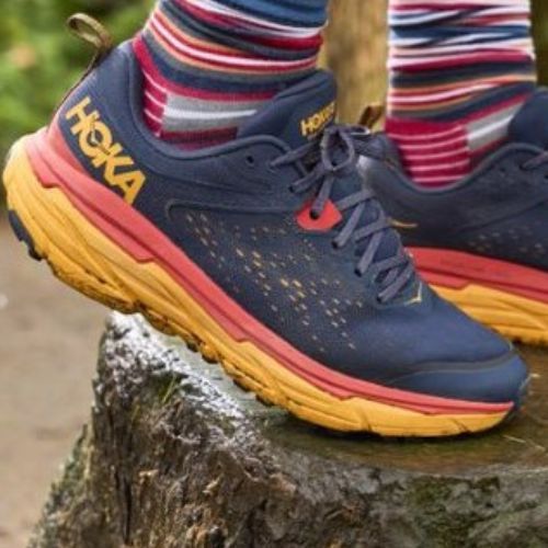 HOKA vyriški bėgimo bateliai Challenger ATR 6 navy blue-orange 1106510-OSRY