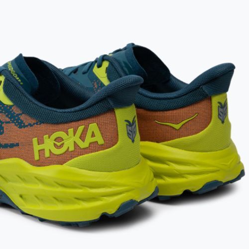 HOKA Speedgoat 5 vyriški bėgimo bateliai blue-green 1123157-BCEP