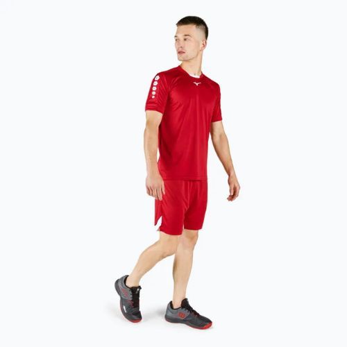 Mizuno Soukyu vyriški treniruočių marškinėliai raudoni X2EA750062