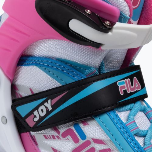 Vaikiškos ratukinės pačiūžos FILA Joy G white/pink/light blue