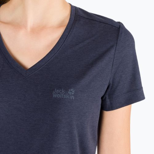 Jack Wolfskin moteriški trekingo marškinėliai Crosstrail dark grey 1801692_1388