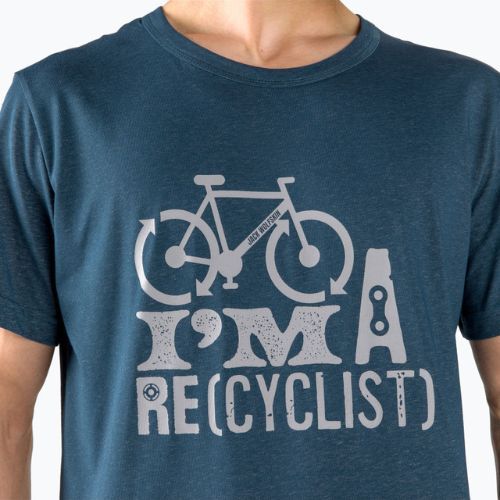 Jack Wolfskin vyriški Ocean Trail trekingo marškinėliai tamsiai mėlyni 1808621_1383