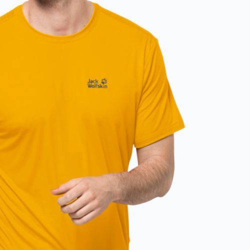 Jack Wolfskin vyriški trekingo marškinėliai Tech yellow 1807071_3802