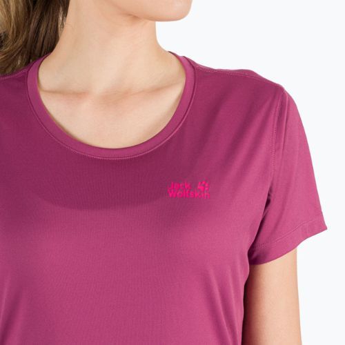 Jack Wolfskin moteriški trekingo marškinėliai Tech purple 1807121_2094