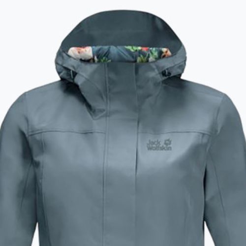 Jack Wolfskin Cape York Paradise pilka moteriška mackintosh 1111244_6167