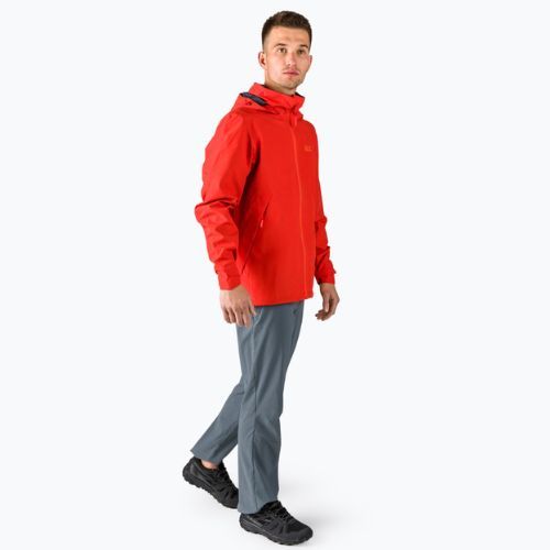 Jack Wolfskin vyriška hardshello striukė Evandale red 1111131_2206