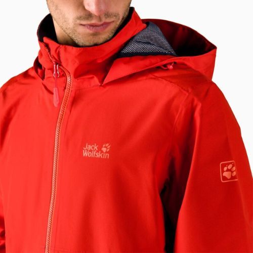 Jack Wolfskin vyriška hardshello striukė Evandale red 1111131_2206