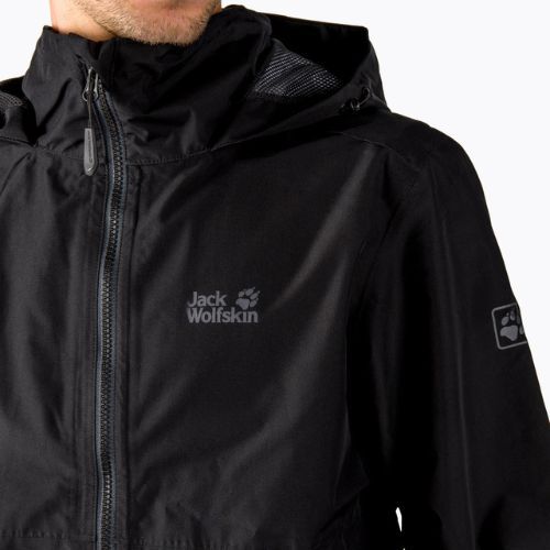 Jack Wolfskin vyriška hardshello striukė Evandale black 1111131_6000