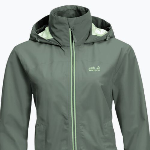 Jack Wolfskin moteriška hardshell striukė Evandale green 1111191_4311