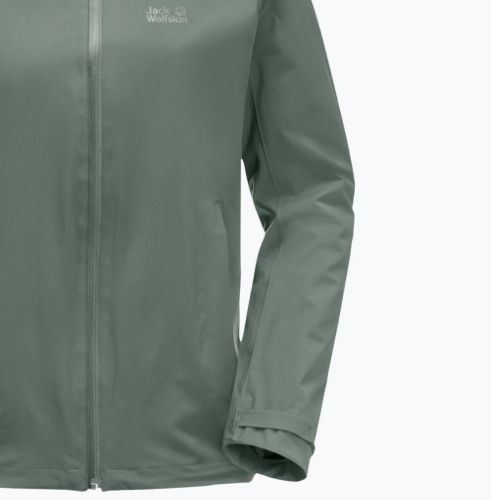 Jack Wolfskin moteriška hardshell striukė Pack & Go Shell žalia 1111514_4311