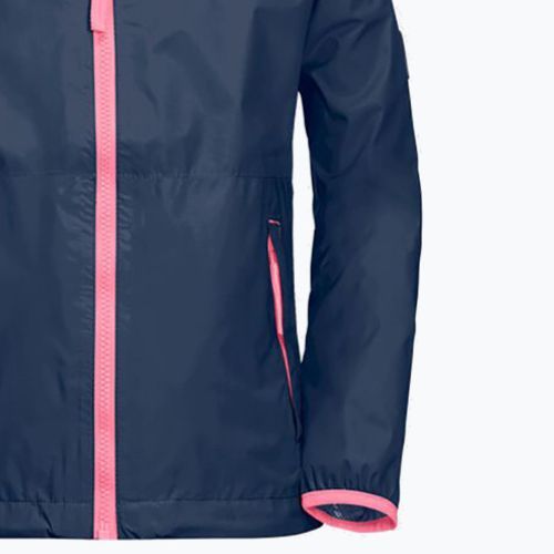 Jack Wolfskin Rainy Days vaikiška striukė nuo lietaus tamsiai mėlyna 1604815_1024