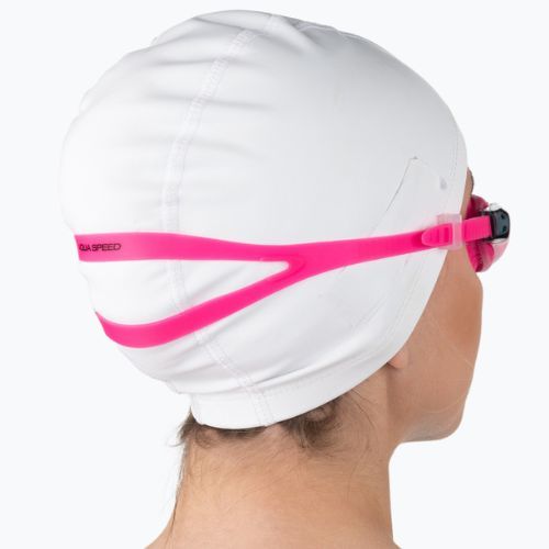 Vaikiški plaukimo akiniai AQUA-SPEED Maori rožinės spalvos