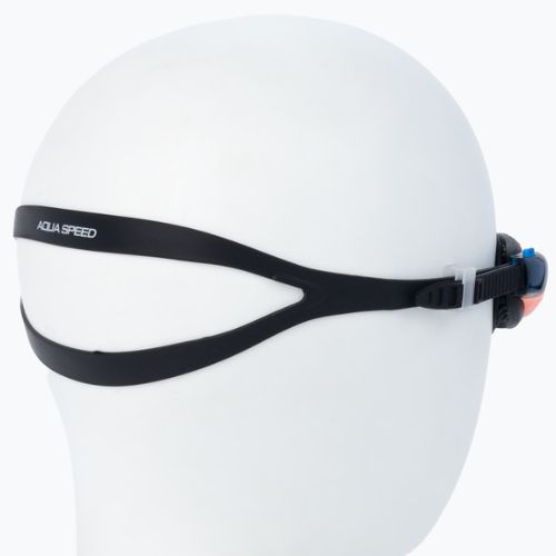 Vaikiški plaukimo akiniai AQUA-SPEED Maori juodi/oranžiniai