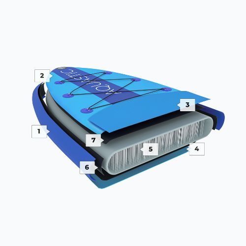 SUP AQUASTIC Perth 11' universali mėlyna lenta