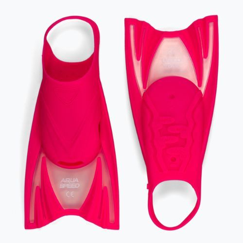 Vaikiški plaukimo pelekai AQUA-SPEED Frog rožinės spalvos