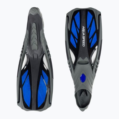 AQUA-SPEED Inox juodos/mėlynos spalvos šnipinėjimo pelekai