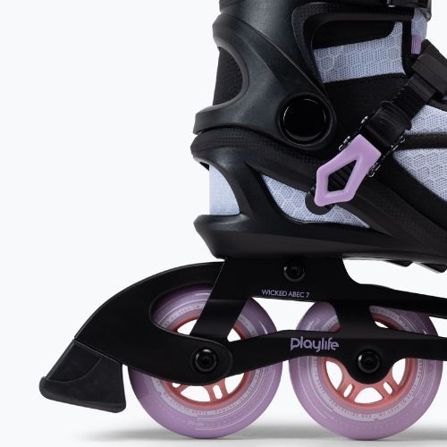 Playlife Lancer 84 moteriški riedučiai juodai violetinės spalvos 880274